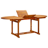 7 Piece Garden Dining Set White Fabric And Solid Wood
