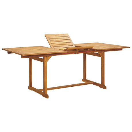 7 Piece Garden Dining Set Poly Rattan And Solid Wood