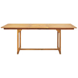 7 Piece Garden Dining Set Polypropylene And Solid Wood