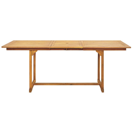 7 Piece Garden Dining Set Polypropylene And Solid Wood
