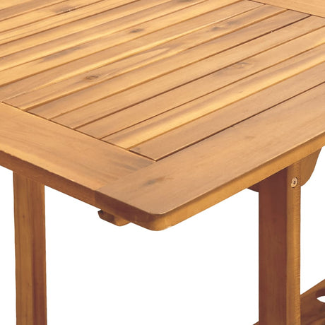 7 Piece Garden Dining Set Polypropylene And Solid Wood