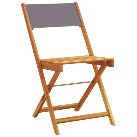 3 Piece Bistro Set Fabric And Solid Wood