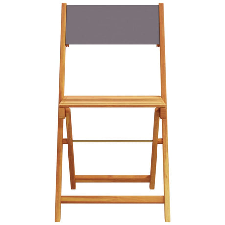 3 Piece Bistro Set Fabric And Solid Wood