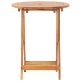 3 Piece Bistro Set Fabric And Solid Wood