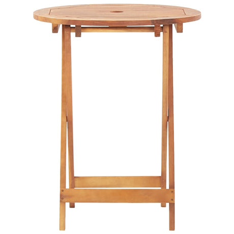 3 Piece Bistro Set Fabric And Solid Wood