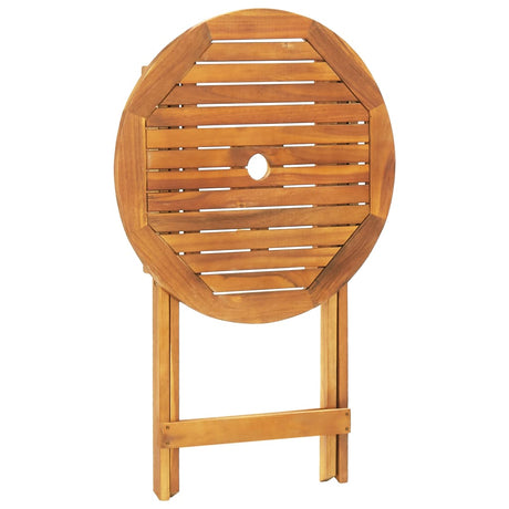 3 Piece Bistro Set Poly Rattan And Solid Wood