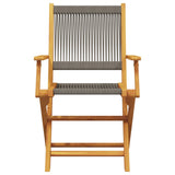 3 Piece Bistro Set Polypropylene And Solid Wood