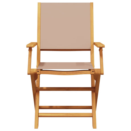 3 Piece Bistro Set Fabric And Solid Wood