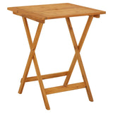 3 Piece Bistro Set Fabric And Solid Wood