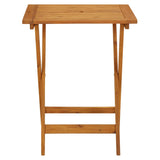 3 Piece Bistro Set Fabric And Solid Wood