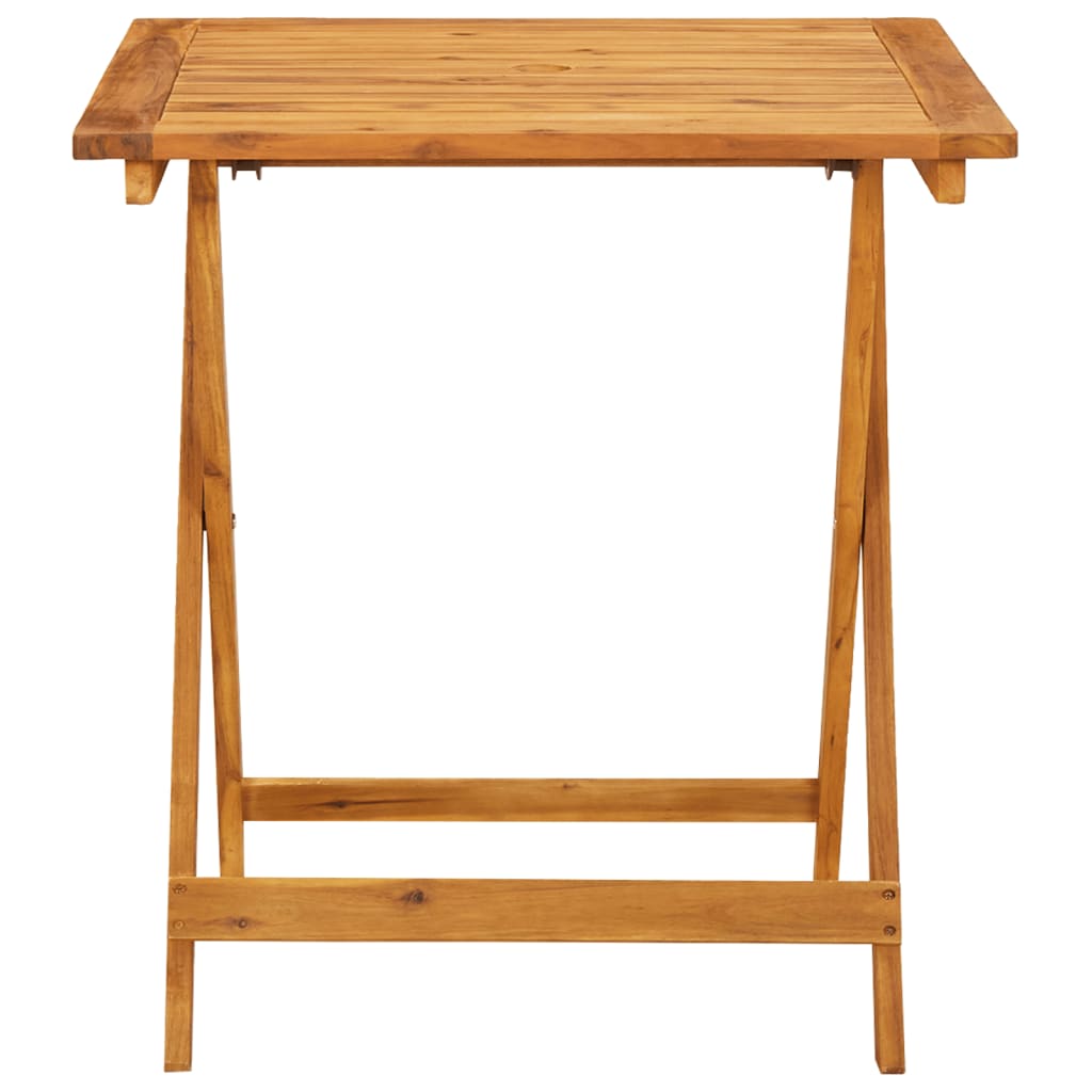 3 Piece Bistro Set Polypropylene And Solid Wood