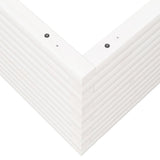 Garden Planter White 100x100x46 cm Solid Wood Pine