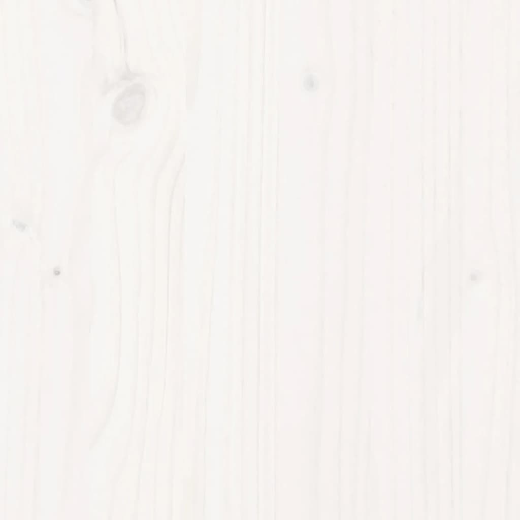 Garden Planter White 100x100x46 cm Solid Wood Pine