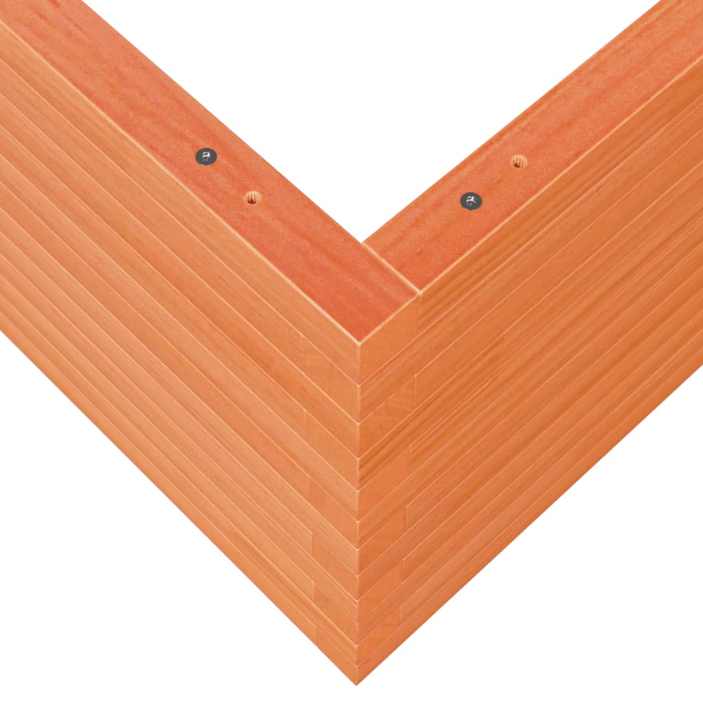 Garden Planter Wax Brown 110x110x46 cm Solid Wood Pine