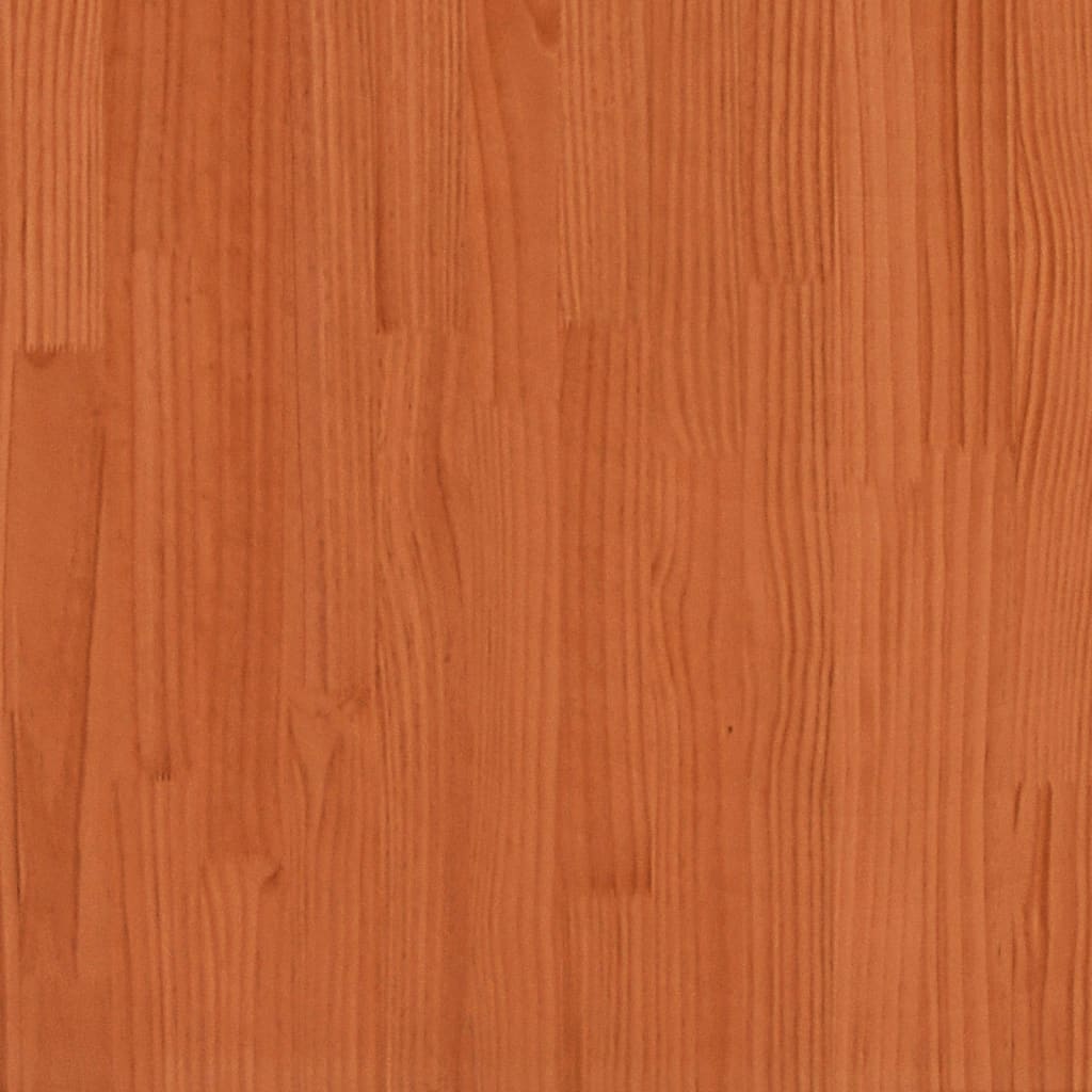 Garden Planter Wax Brown 110x110x46 cm Solid Wood Pine