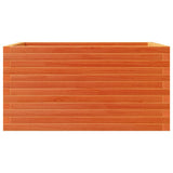 Garden Planter Wax Brown 90x60x46 cm Solid Wood Pine