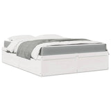 Bed With Mattress Super King Solid Wood Pine