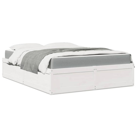 Bed With Mattress Super King Solid Wood Pine