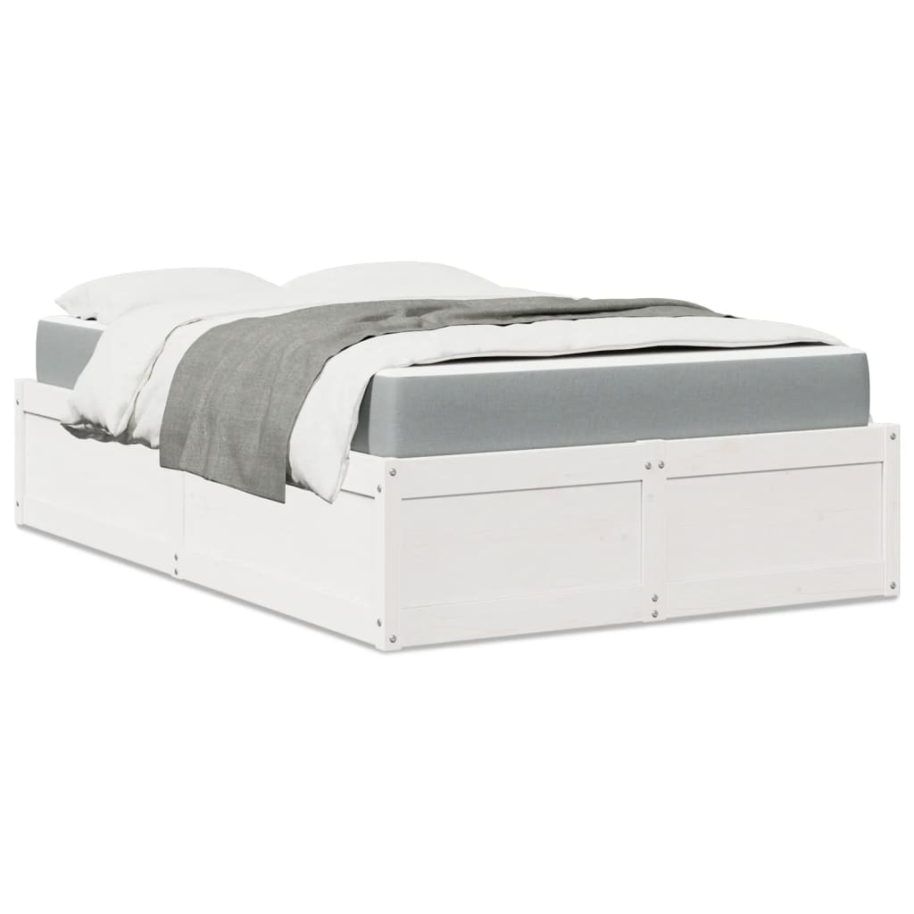 Bed With Mattress Super King Solid Wood Pine