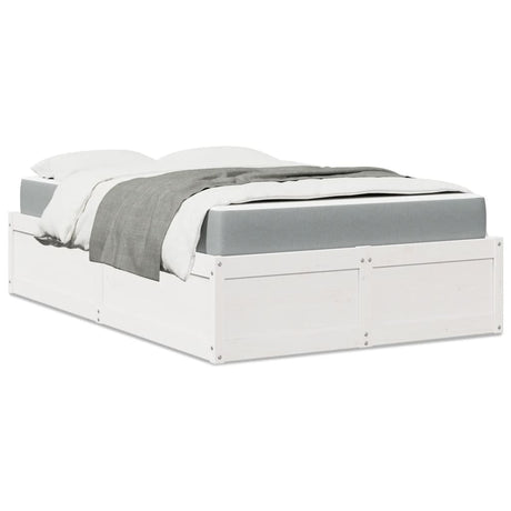 Bed With Mattress Super King Solid Wood Pine