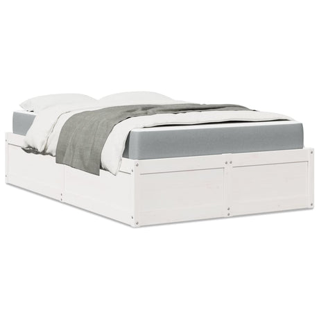 Bed With Mattress Super King Solid Wood Pine