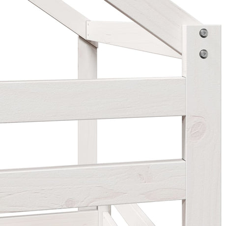 High Sleeper Bed Without Mattress Solid Wood Pine