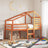 High Sleeper Bed Without Mattress Solid Wood Pine