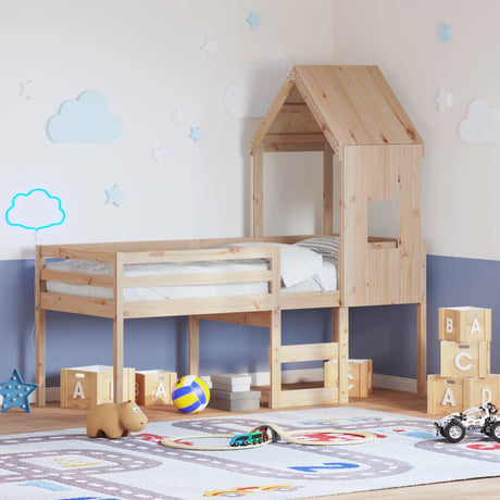 High Sleeper Bed Without Mattress Small Single Solid Wood Pine