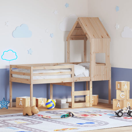 High Sleeper Bed Without Mattress Small Single Solid Wood Pine
