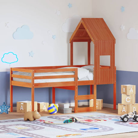 High Sleeper Bed Without Mattress Small Single Solid Wood Pine