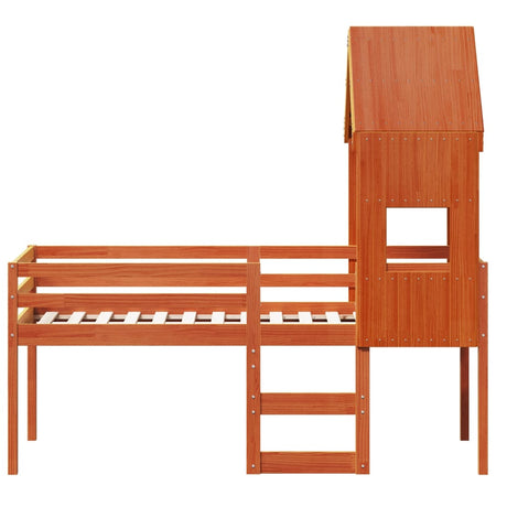 High Sleeper Bed Without Mattress Small Single Solid Wood Pine