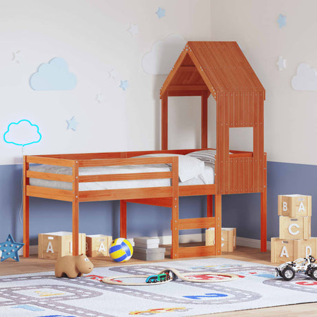 High Sleeper Bed Without Mattress Small Single Solid Wood Pine