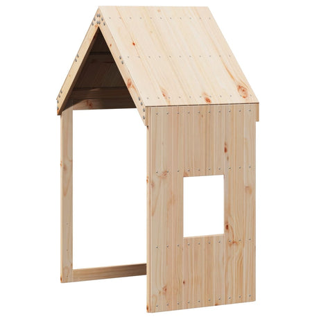 Loft Bed With Ladder And Roof Without Mattress