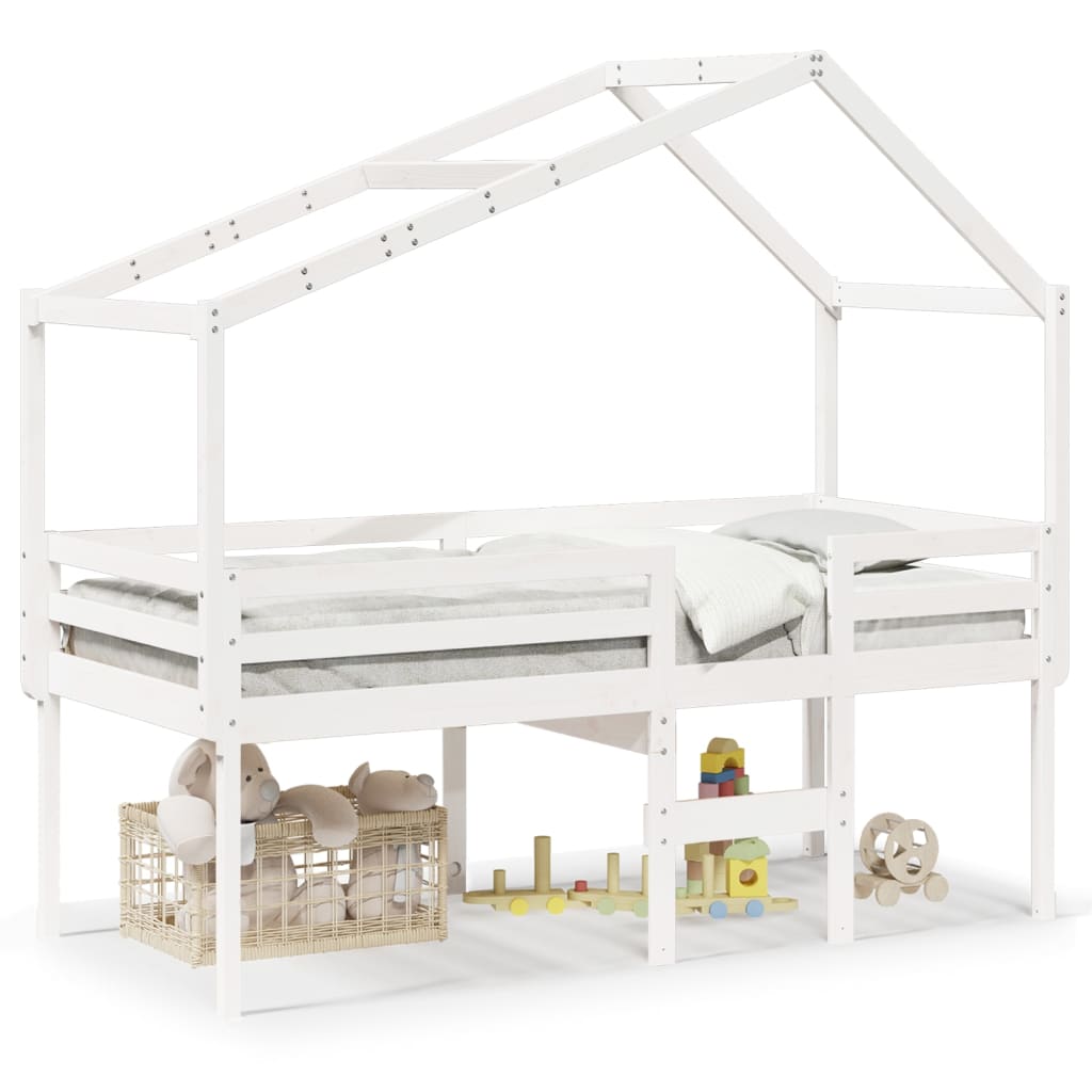 High Sleeper Bed Without Mattress Solid Wood Pine