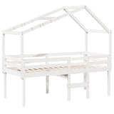 High Sleeper Bed Without Mattress Solid Wood Pine