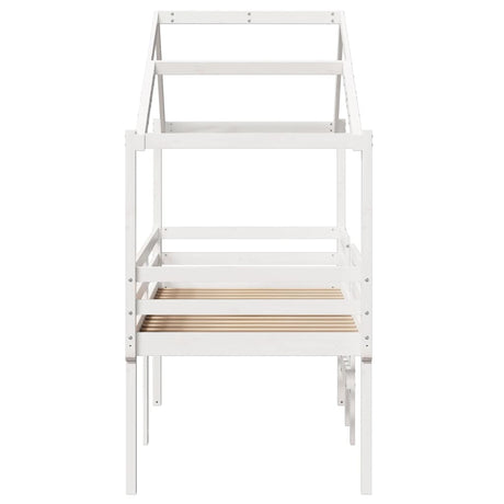 High Sleeper Bed Without Mattress Solid Wood Pine