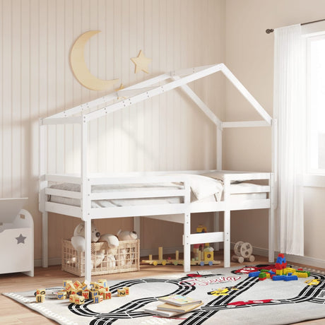 High Sleeper Bed Without Mattress Solid Wood Pine