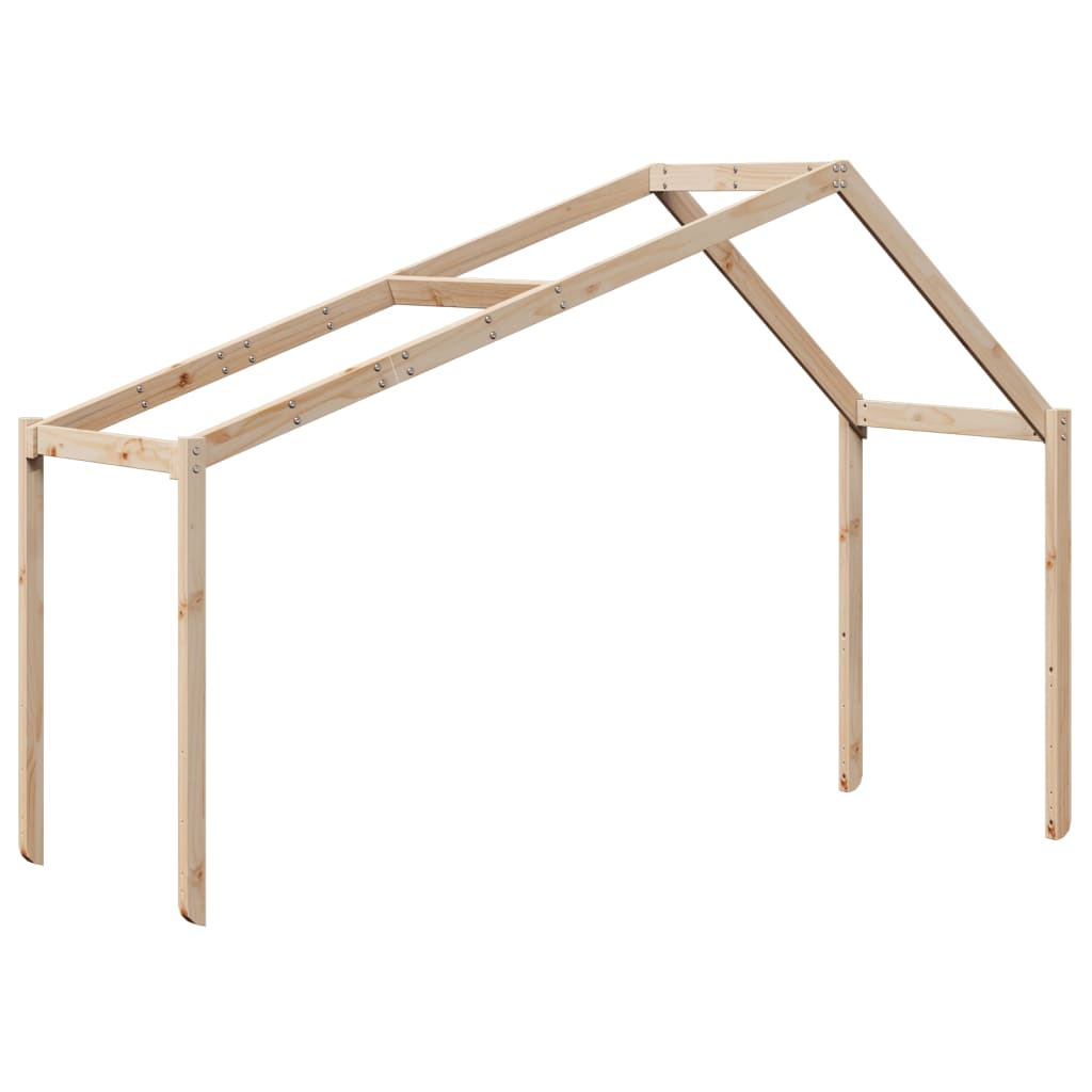 High Sleeper Bed without Mattress 80x200 cm Solid Wood Pine