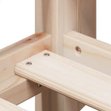 High Sleeper Bed without Mattress 80x200 cm Solid Wood Pine
