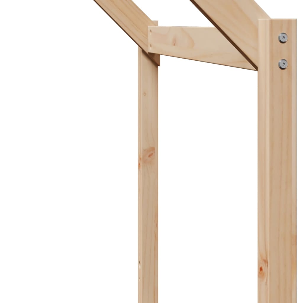 High Sleeper Bed without Mattress 80x200 cm Solid Wood Pine