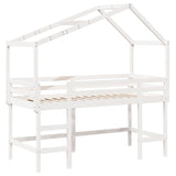 Loft Bed With Ladder And Roof Without Mattress Single