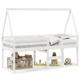 High Sleeper Bed Without Mattress Solid Wood Pine
