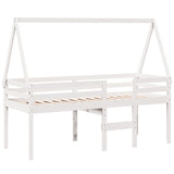 High Sleeper Bed Without Mattress Solid Wood Pine
