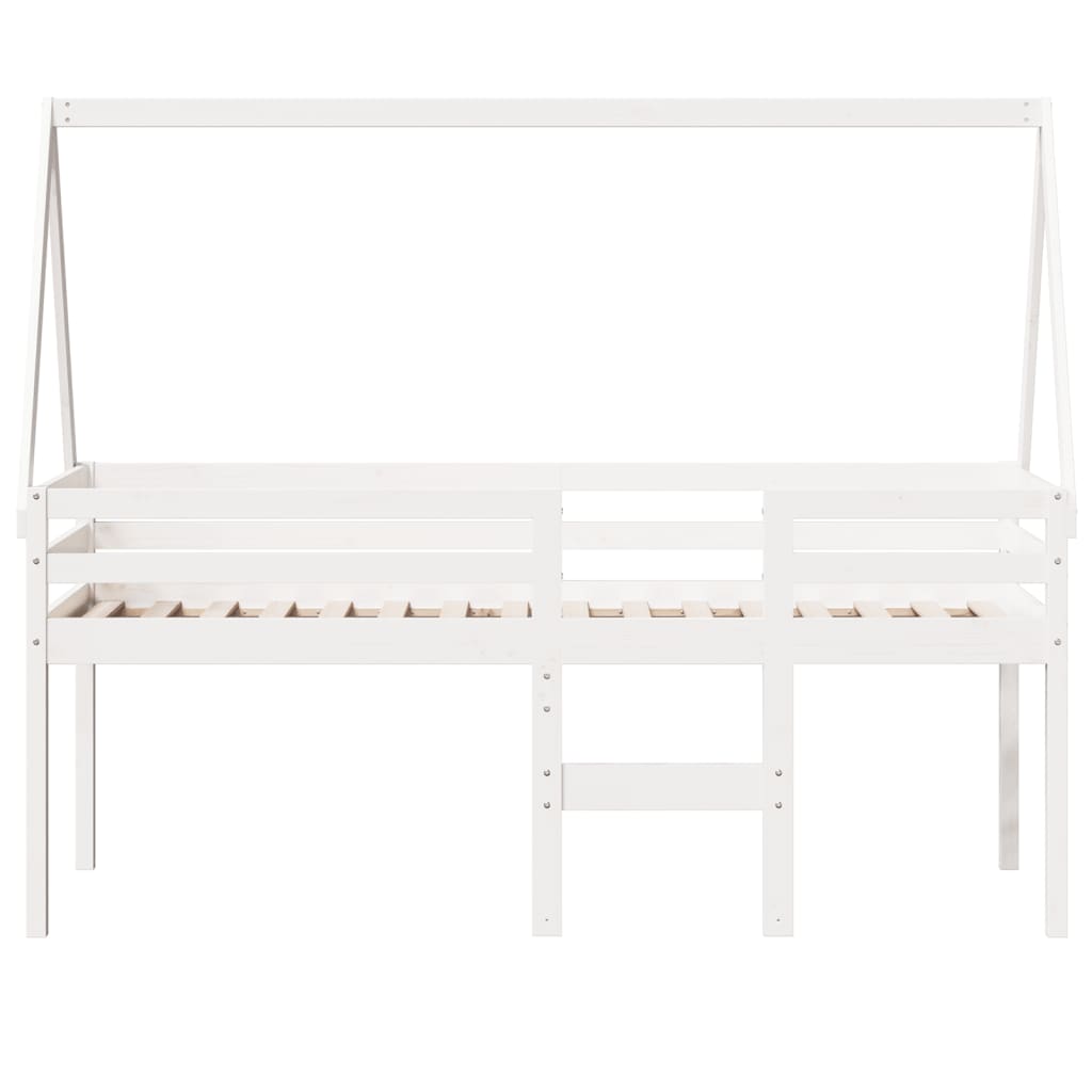 High Sleeper Bed Without Mattress Solid Wood Pine