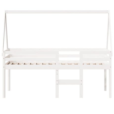 High Sleeper Bed Without Mattress Solid Wood Pine