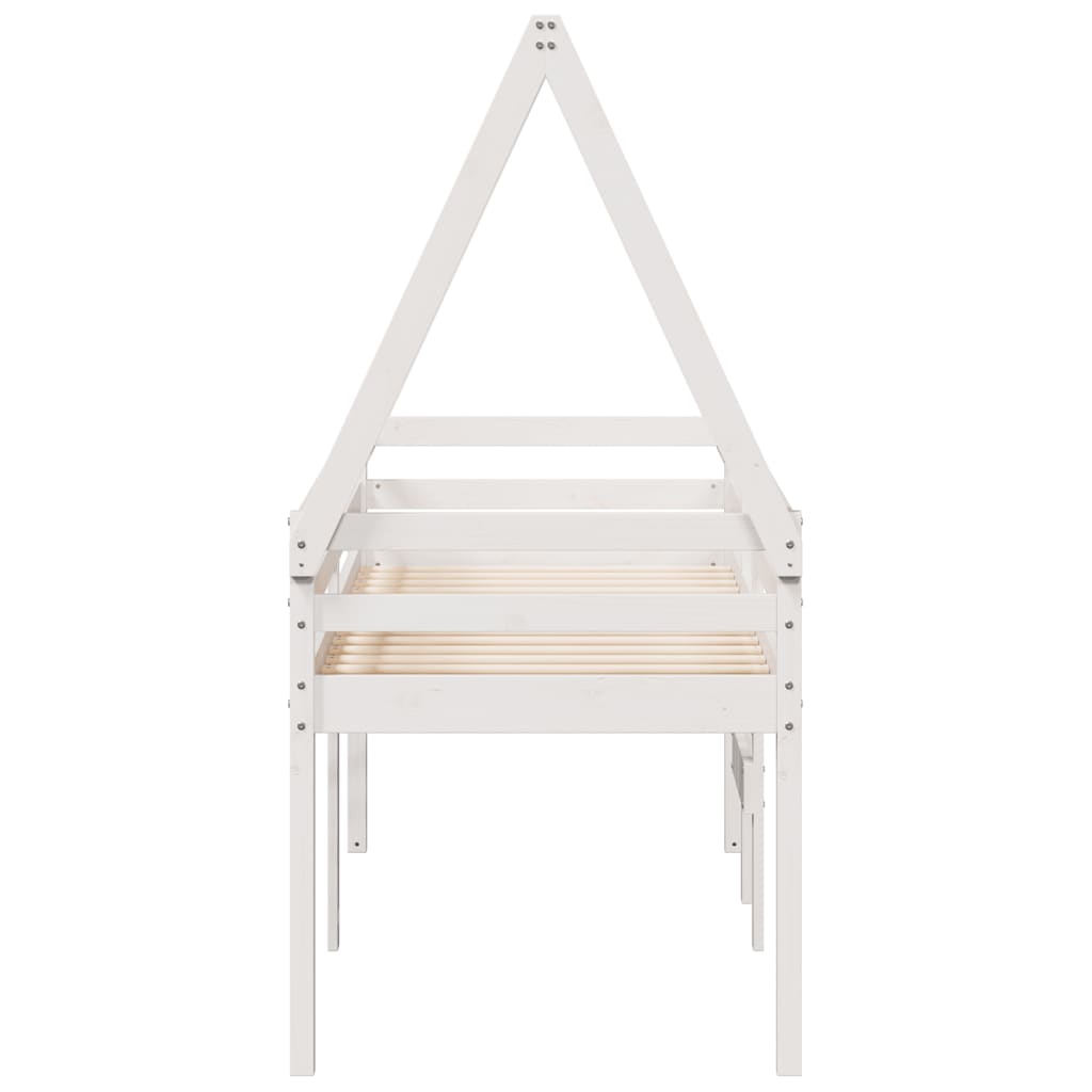 High Sleeper Bed Without Mattress Solid Wood Pine
