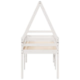 High Sleeper Bed Without Mattress Solid Wood Pine