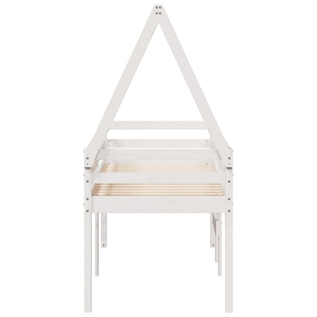High Sleeper Bed Without Mattress Solid Wood Pine