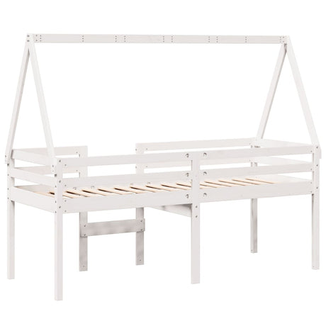 High Sleeper Bed Without Mattress Solid Wood Pine