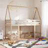 Loft Bed With Ladder And Roof Without Mattress